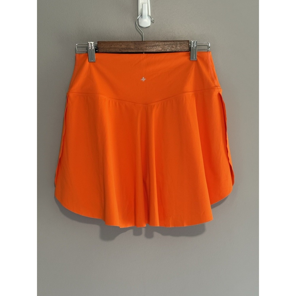Halara SoftlyZero Airy Crossover High Waist Athletic Skort Skirt Shorts Orange L - Picture 6 of 14